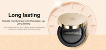 Load image into Gallery viewer, Legend Age Cushion BB Cream is a light makeup with its own sparkle, it conceals, brightens, long lasts and nourishes your skin. Soft membrane and anti-rubbing fixation membrane make your makeup light and long lasting.