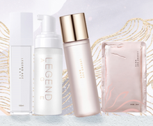 Load image into Gallery viewer, LEGEND AGE 4-item set: Cleansing Mousse, Emulsion Spray, Moisturizing Toner and Advanced Hydrating Mask (Amino Acid Cleanser/Super-moisturizing / Soften the skin / Nourish the skin)