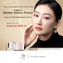 Load image into Gallery viewer, Legend Age 12-pcs Triple Magic Skin Renewal Set: Ultimate Anti-aging Skin Rejuvenation Solution, 3 steps to Hydrated, Radiant and Firm skin
