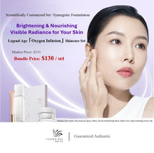 Load image into Gallery viewer, Legend Age 4-pcs Oxygen Infusion Skincare Set: Brightening and Nourishing, visible Radiance for your skin
