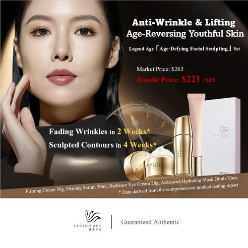 Legend Age Age-Defying Facial Sculpting Skincare Set: anti-wrinkle and lifting, Age-reversing Youthful Skin