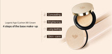 Load image into Gallery viewer, Legend Age Cushion BB Cream is a light makeup with its own sparkle, it conceals, brightens, long lasts and nourishes your skin. It is four steps of the base makeup
