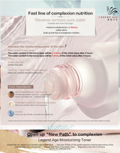 Load image into Gallery viewer, LEGEND AGE Moisturizing Toner  (Super-moisturizing / Soften the skin / Nourish the skin/ Hydrate the skin): ALOE BARBADENSIS LEAF EXTRACT; TREMELLA FUCIFORMIS SPOROCARP EXTRACT &amp; INOSITOL
