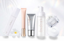 Load image into Gallery viewer, Legend Age Super-hydrating cream and Radiance eye cream are anti-aging skin care products, together with emulsion spray, whitening sunscreen &amp; cleansing mousse, will reduce the fine wrinkles and nourish the skin and keep you a plumping and younger look
