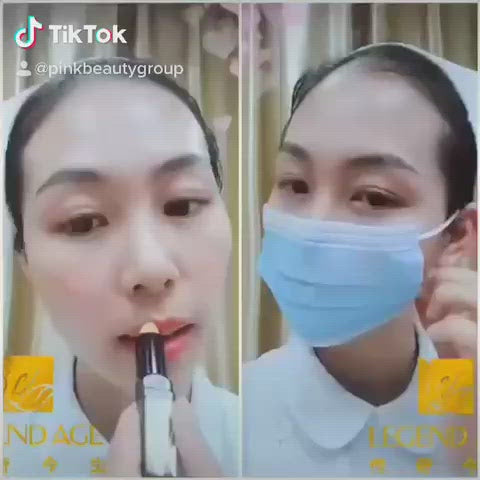 Legend Age color changing Lipstick / Lip Balm has no stains on masks and light clothes