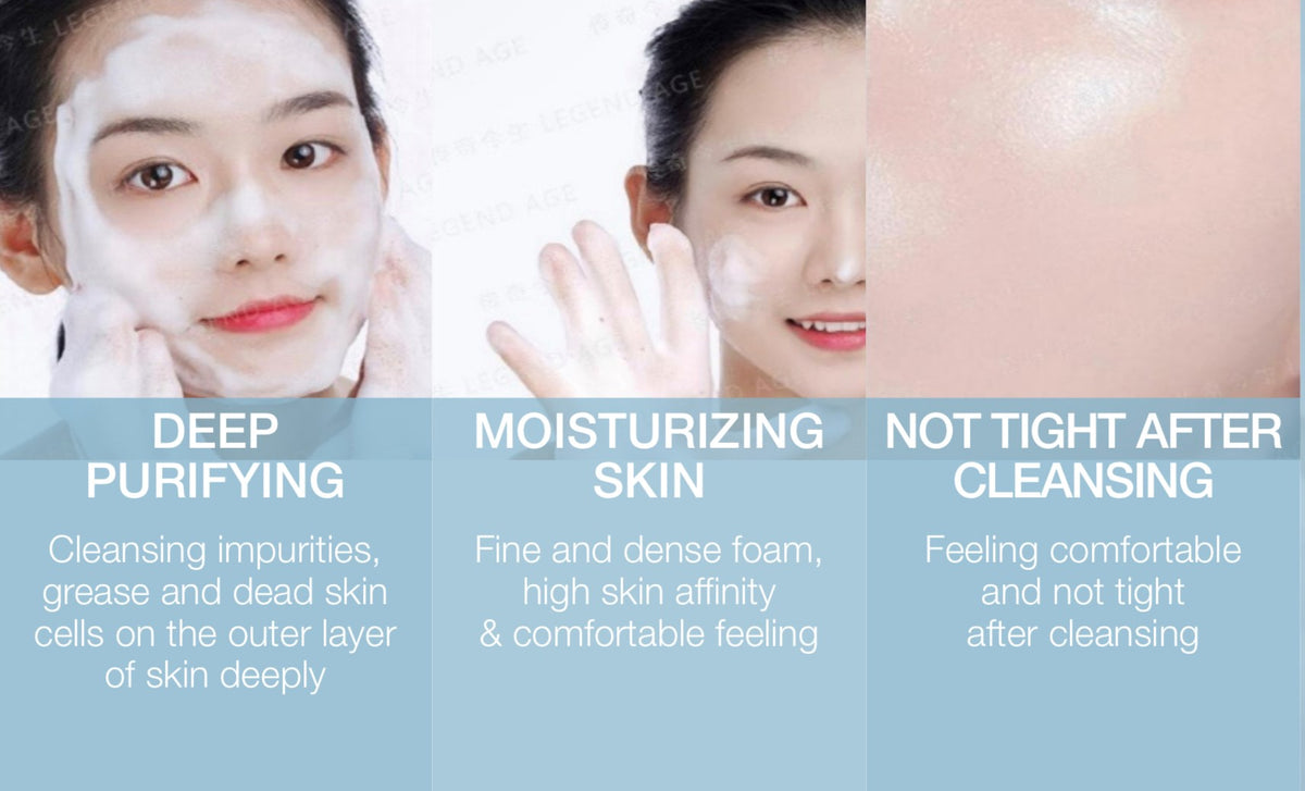 Legend Age Cleansing Mousse — Hydrating Amino Acid Face Wash – Legend ...